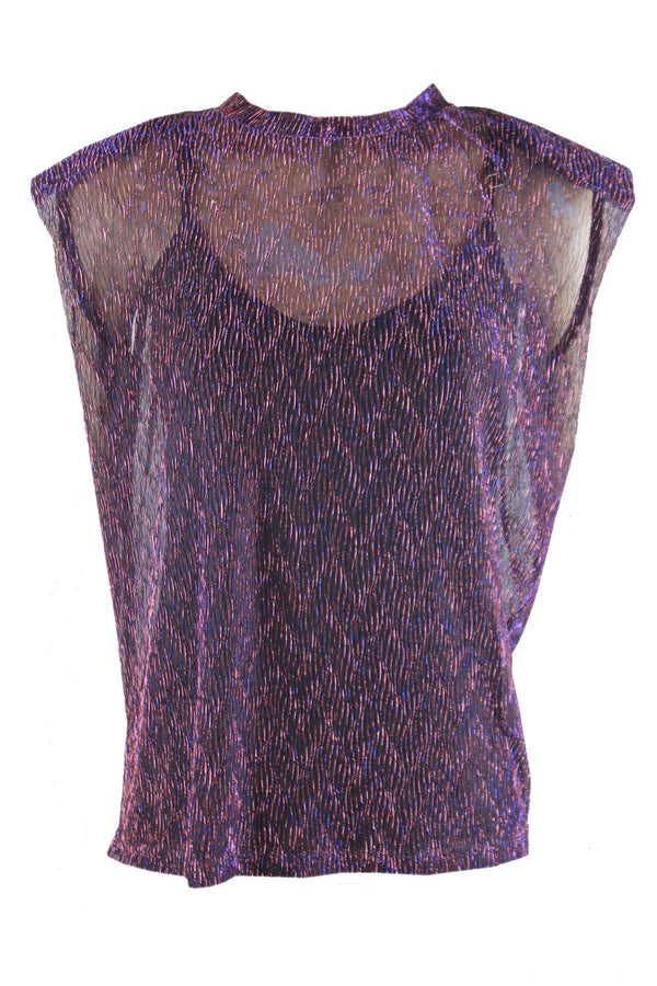 Amaya lurex top.