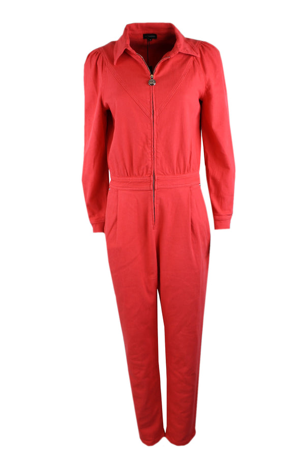 Caroline Biss jumpsuit met een rits aan de voorkant.