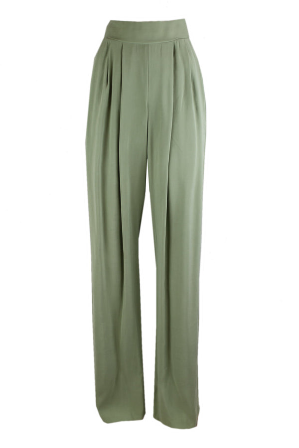 Caroline Biss geplooide broek met ruime pijpen.