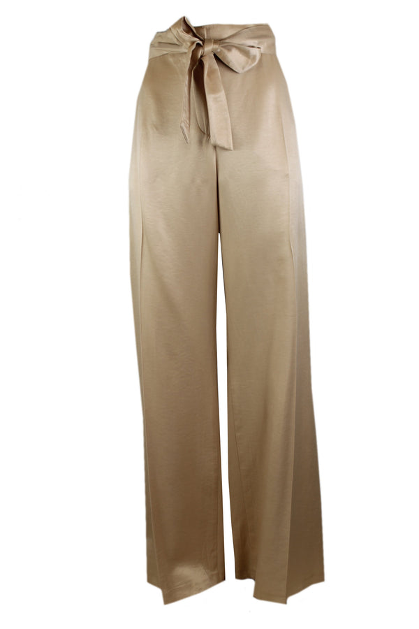 Caroline Biss elegante broek met ruime rechte pijpen.