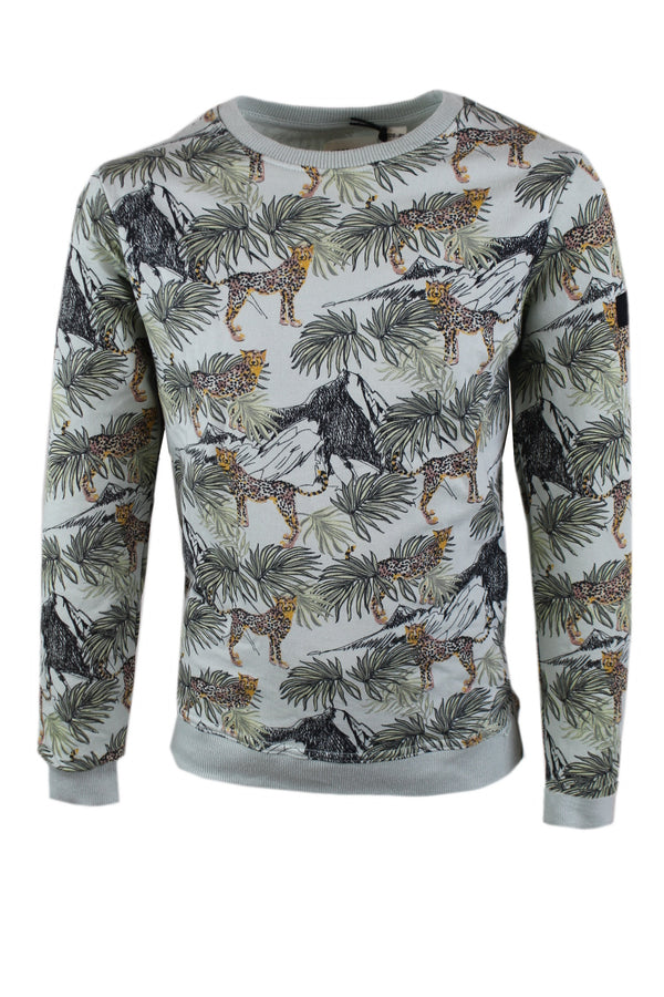 Boys No Way Monday shirt met panterprint.