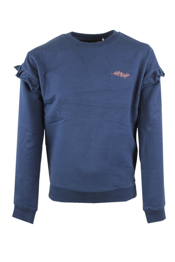 Girls Koko Noko shirt in de kleur navy.