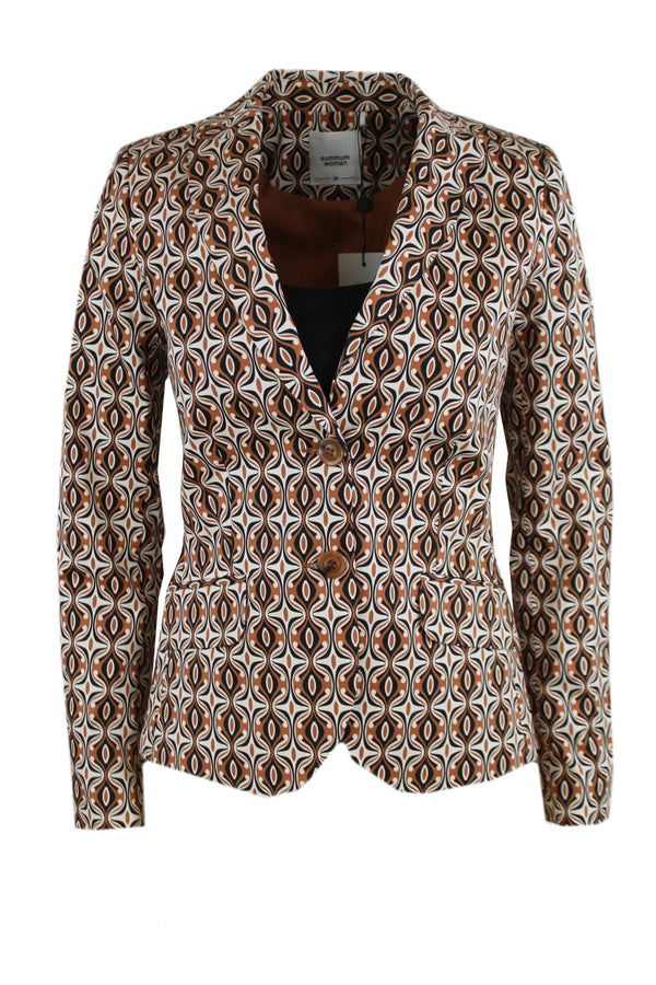 Summum blazer multi colour met vintage print.