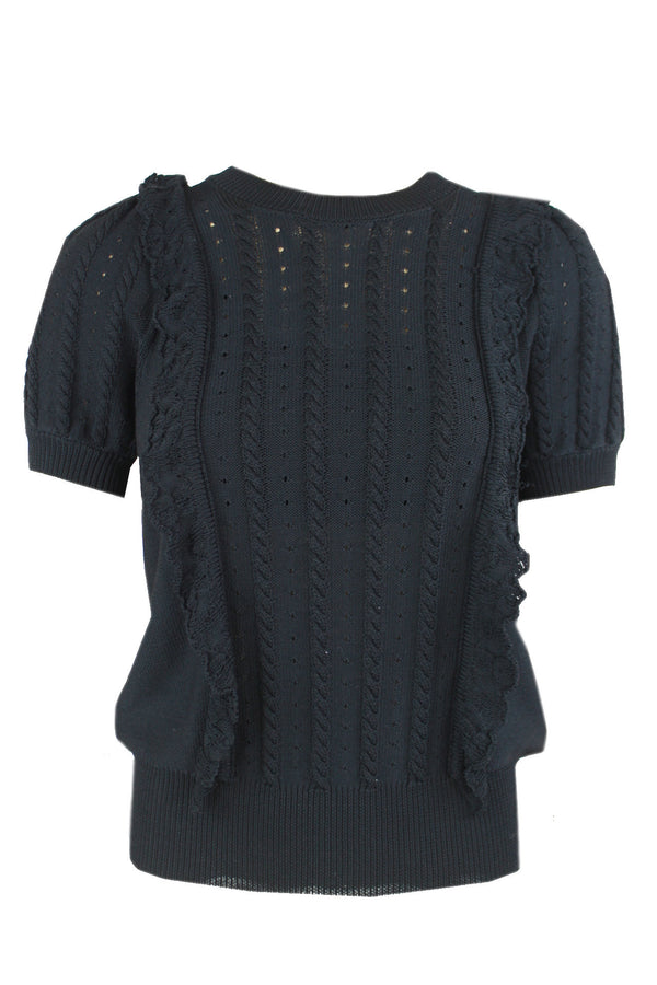 Summum trui verkrijgbaar in de kleuren black en rose quartz.