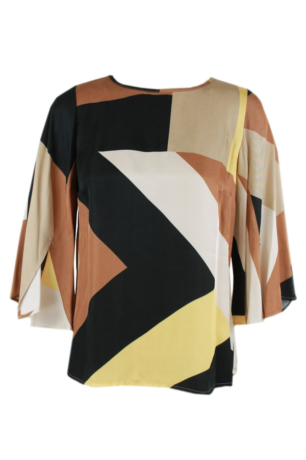 Summum blouse multicolour van 100% viscose.