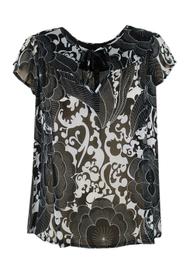 Summum blouse black van 100% viscose.