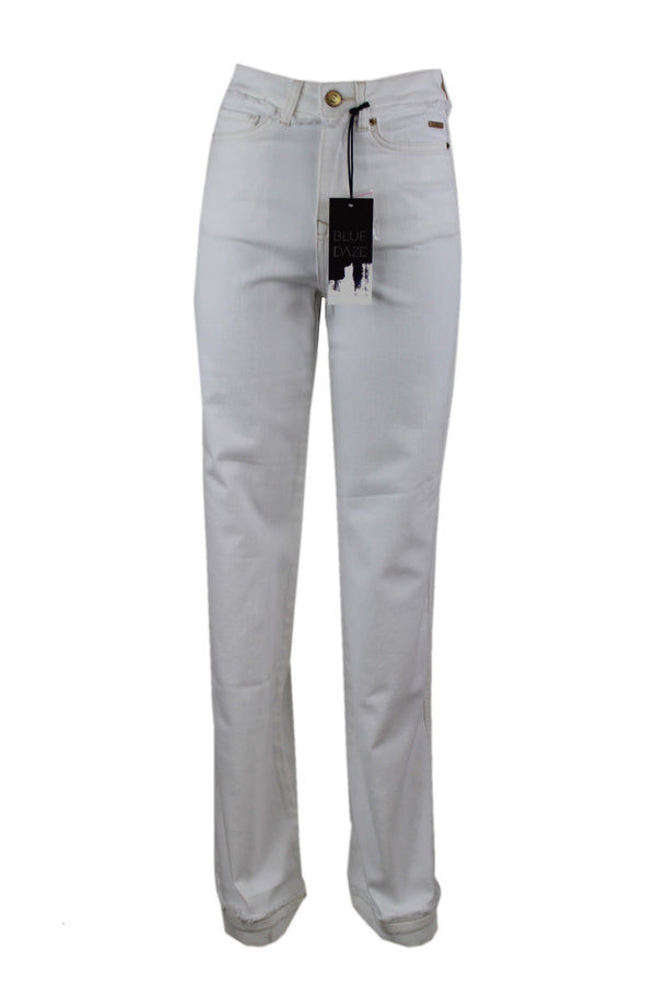 Summum Blue Daze white denim.