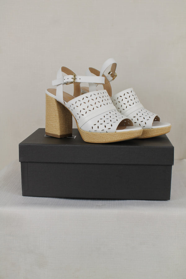 Caroline Biss schoen Tiffany bianco.