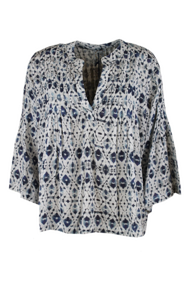 Summum Blue Daze blouse Indigo.