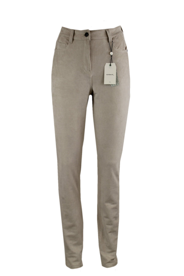 Sandwich slimfit broek.