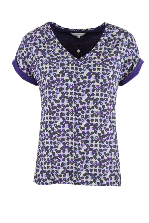 Sandwich shirt van een 100% viscose/katoen mix.