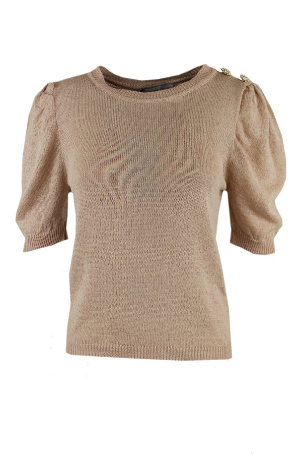 Amaya trui Rosa verkrijgbaar in de kleuren Zacht Lila en Beige.