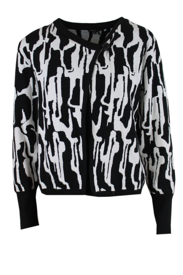 Caroline Biss vest zwart wit.