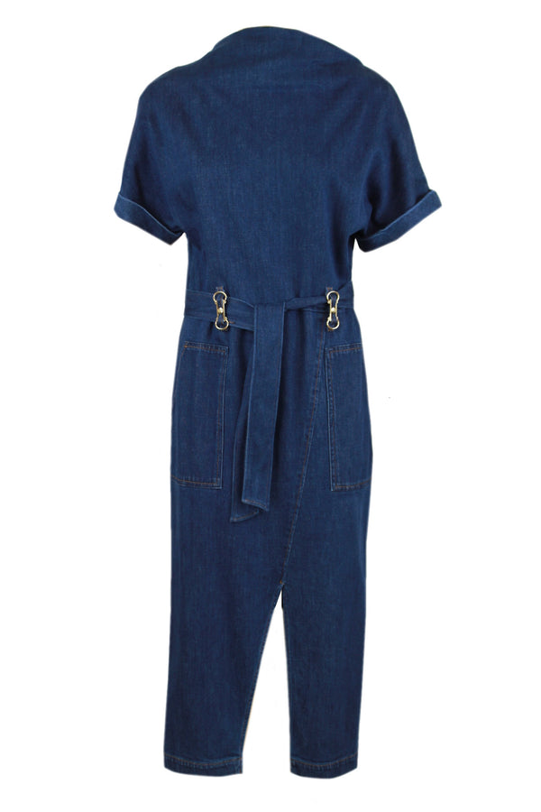 Caroline Biss jeansjurk met comfortabele stretch.
