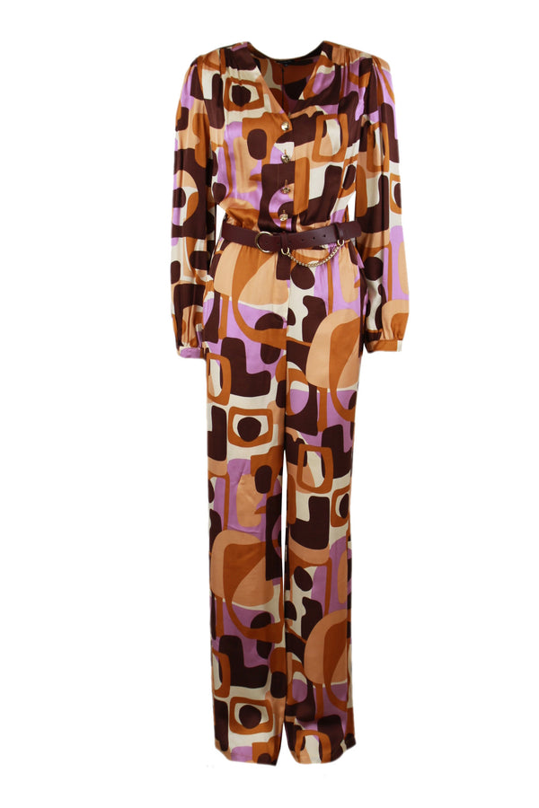 Caroline Biss jumpsuit met een luxe riem.