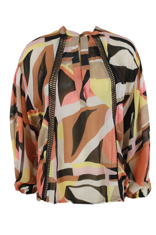 Summum blouse Multi-Colour van 100% viscose.