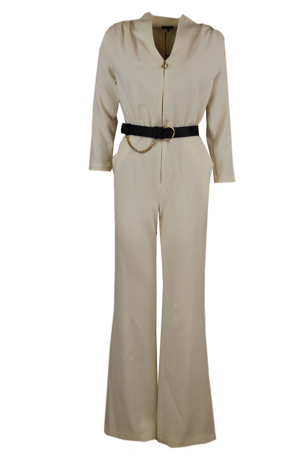 Caroline Biss flared jumpsuit.