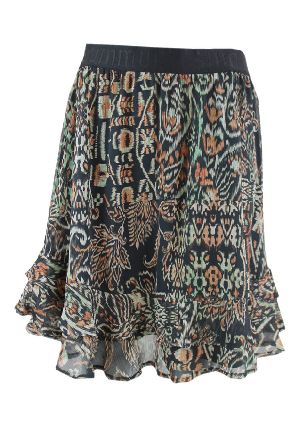 Summum gevoerde rok Multi-Colour.