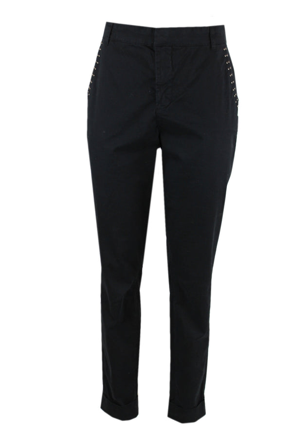 Summum broek black met studs.