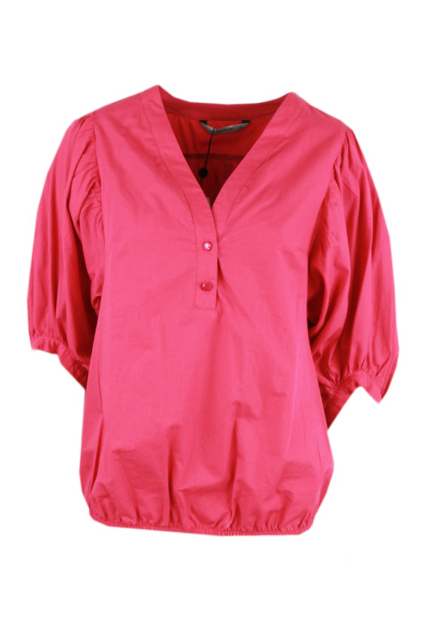 Summum blouse met driekwart ballonmouwen.