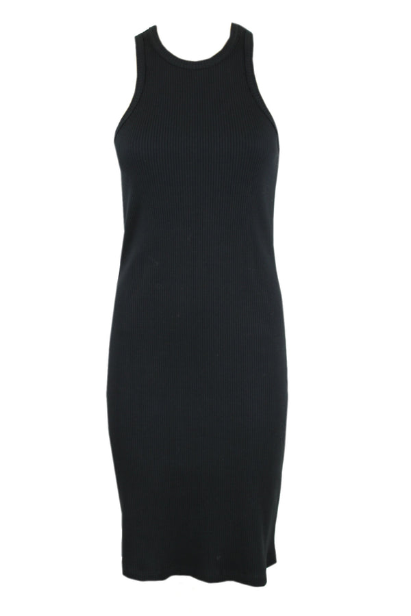 Summum jurk Black met fijne rib.