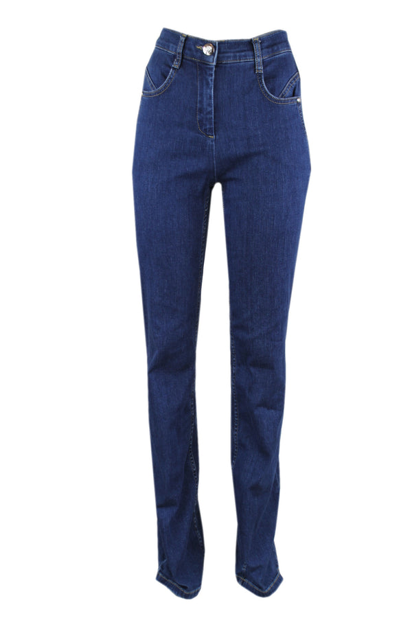 Caroline Biss straight denim.
