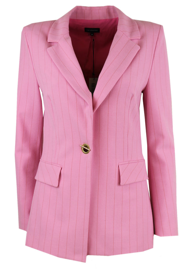 Caroline Biss gestreepte blazer.
