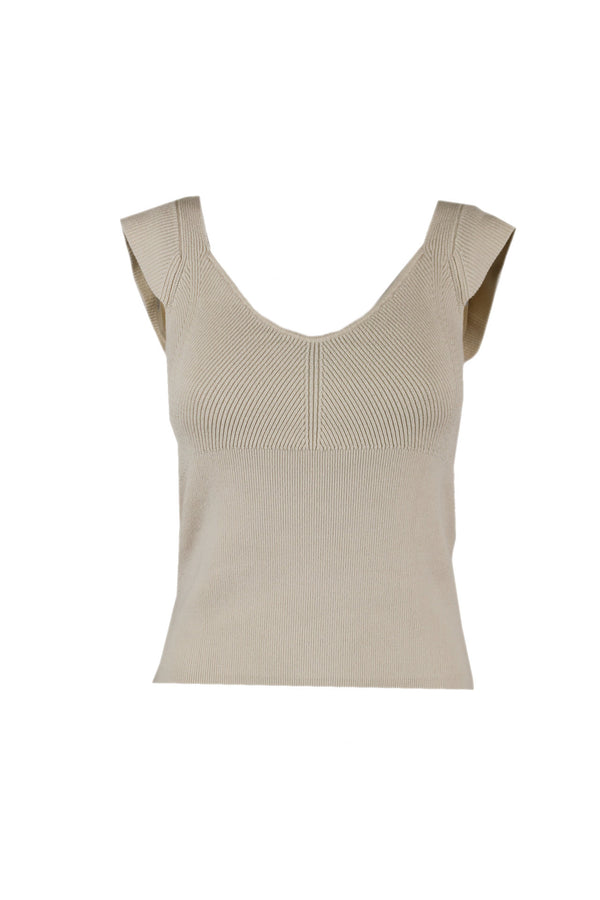 Caroline Biss luxe gebreide top.