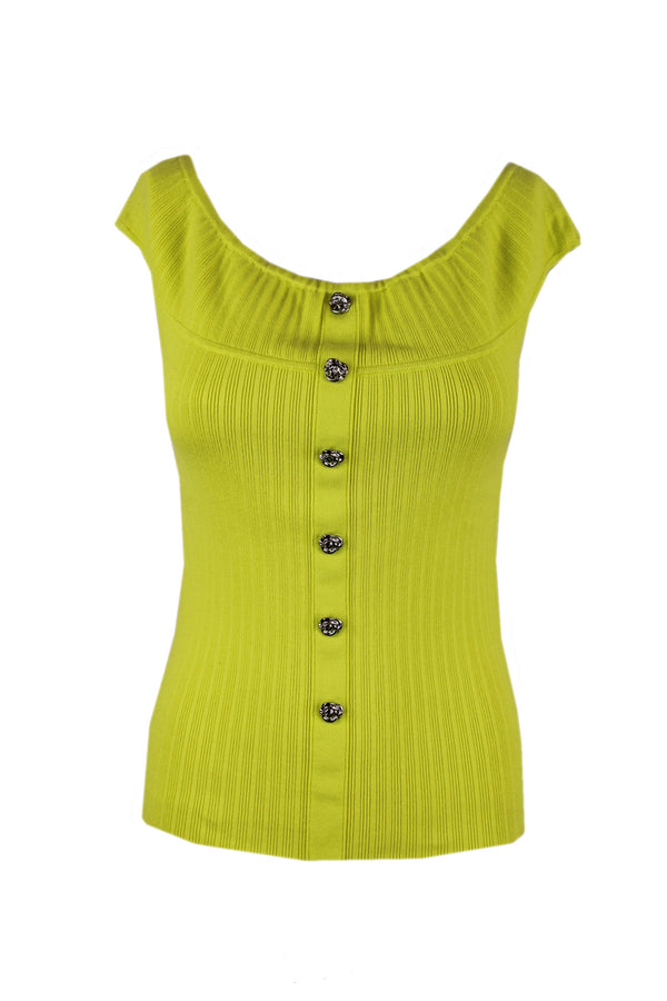 Caroline Biss trui verkrijgbaar in de kleuren lime en zwart.