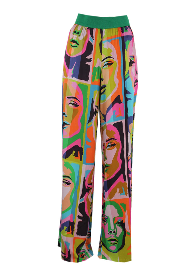 Caroline Biss broek met prachtige print.