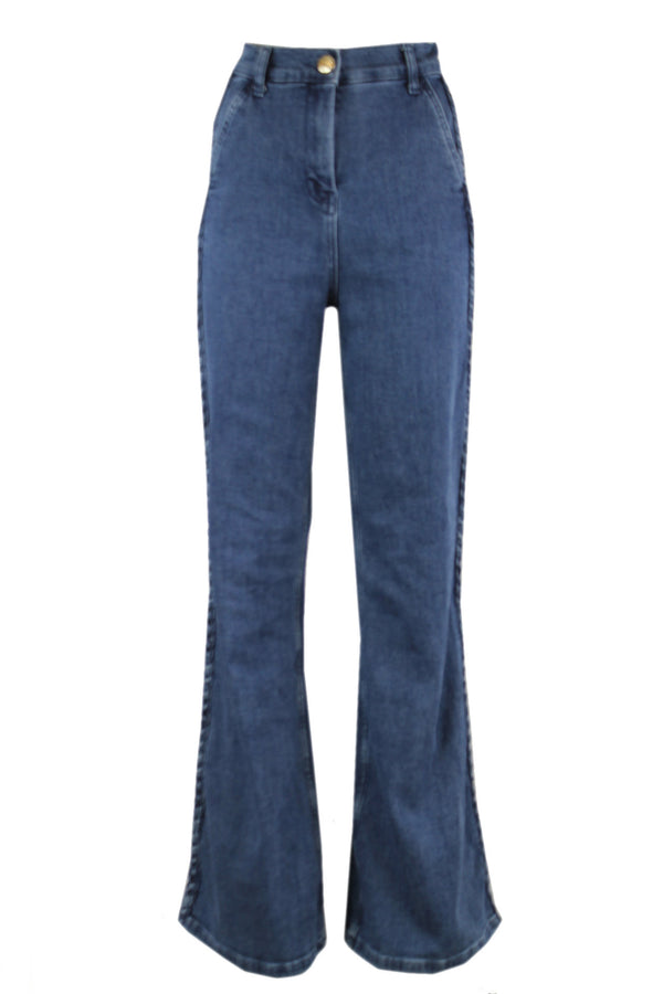 Caroline Biss flared denim.
