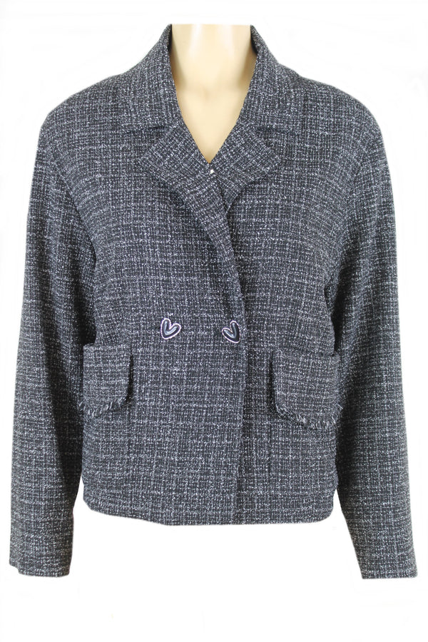 Caroline Biss gevoerde korte blazer.