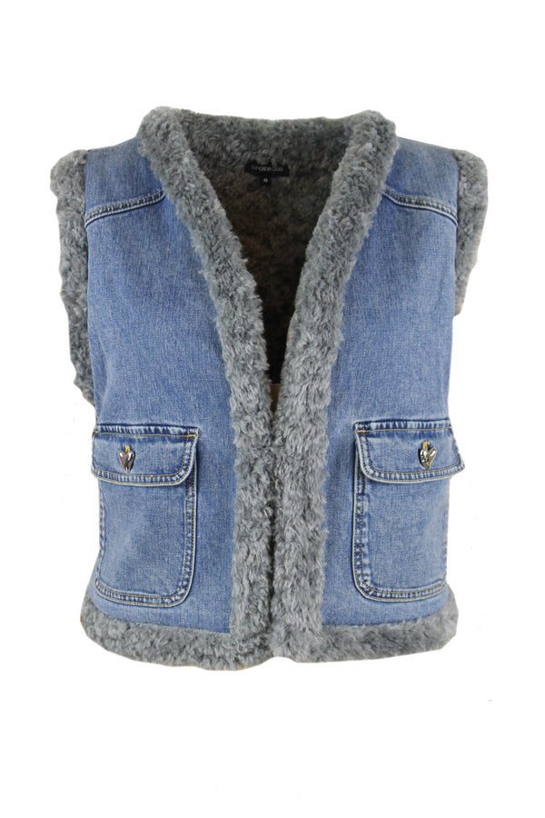 Caroline Biss denim bodywarmer.