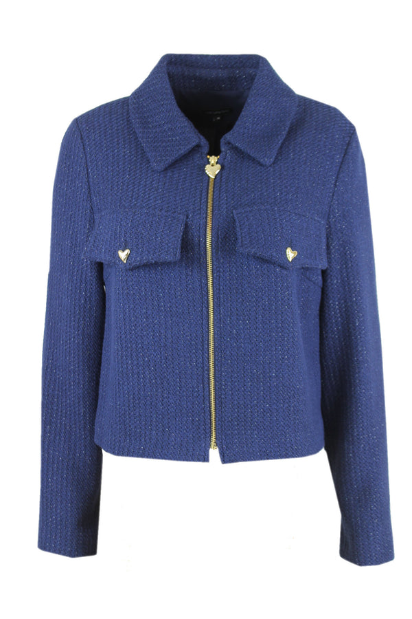 Caroline Biss gevoerde korte blazer.