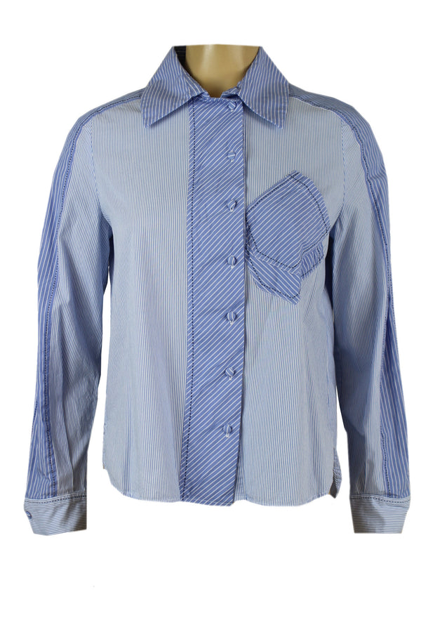 Caroline Biss gestreepte blouse van 100% katoen.