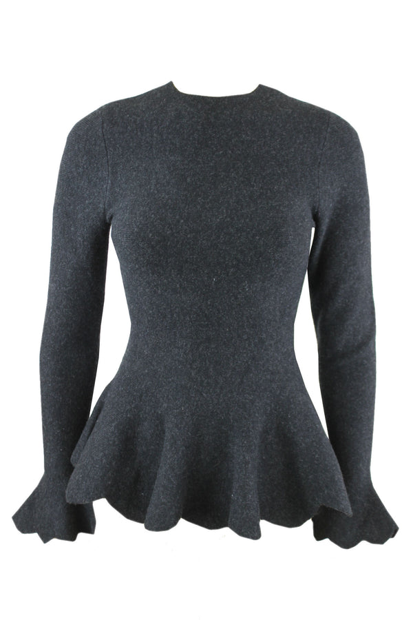 Ted Baker Fitted top with peplum hem.