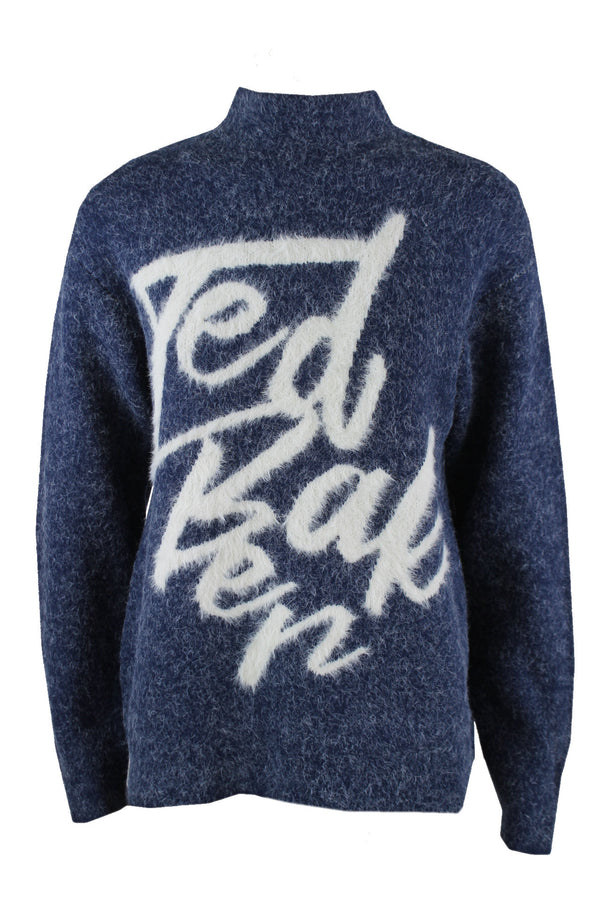 Ted Baker Branded jacquard knitted jumper.