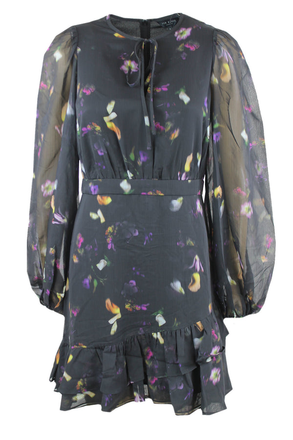 Ted Baker gevoerde jurk met een bloemprint.