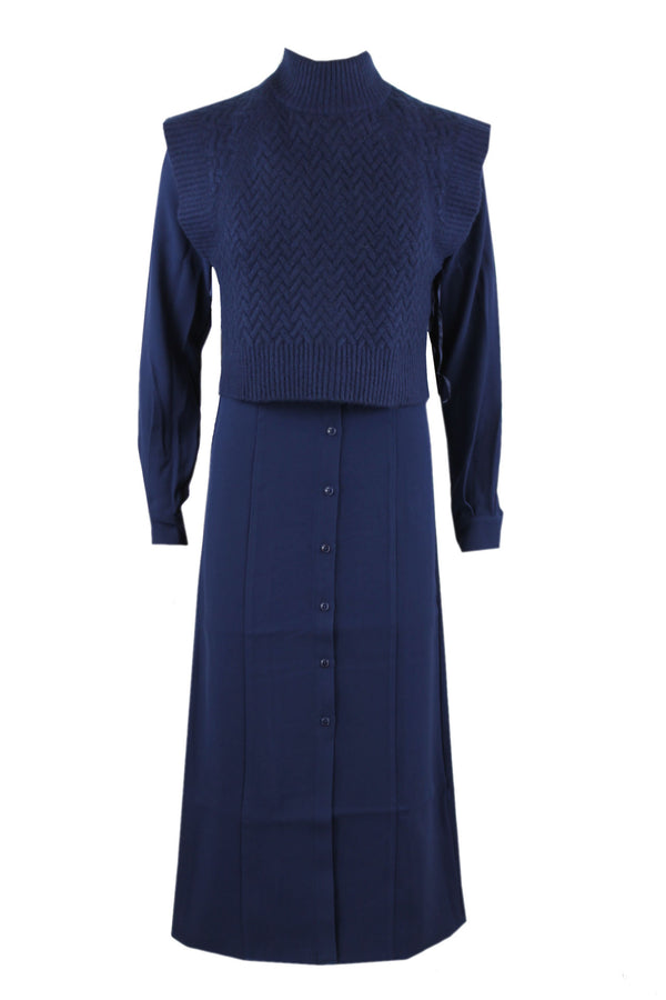 Ted Baker Shirt dress sleeveless knit layer.