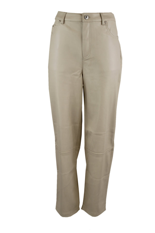 Ted Baker Straight leg faux leather trouser.