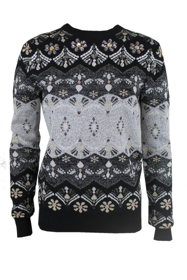 Ted Baker Glitzy fairisle knitted sweater.