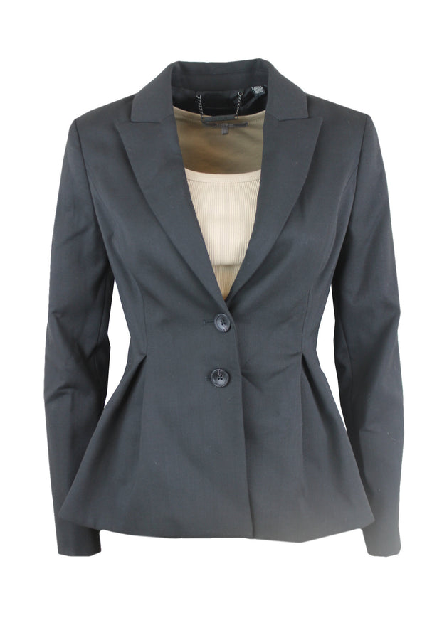 Ted Baker Single breasted peplum jacket.