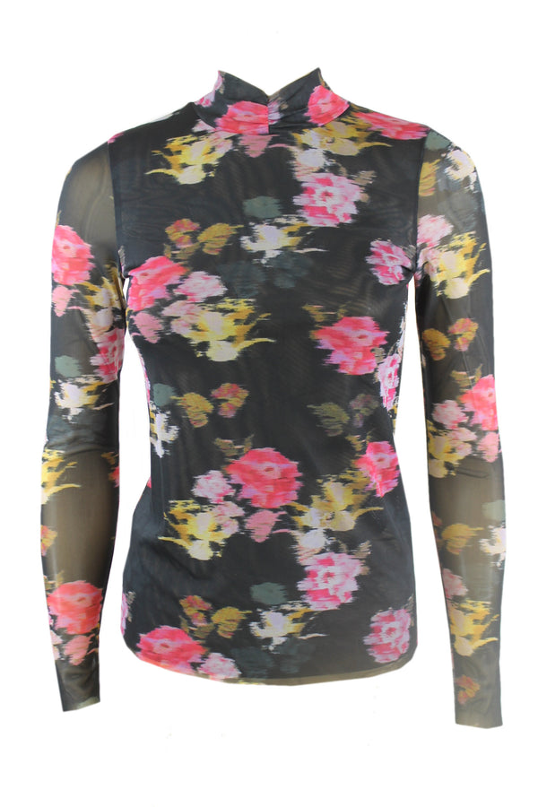 Ted Baker Printed mesh top.