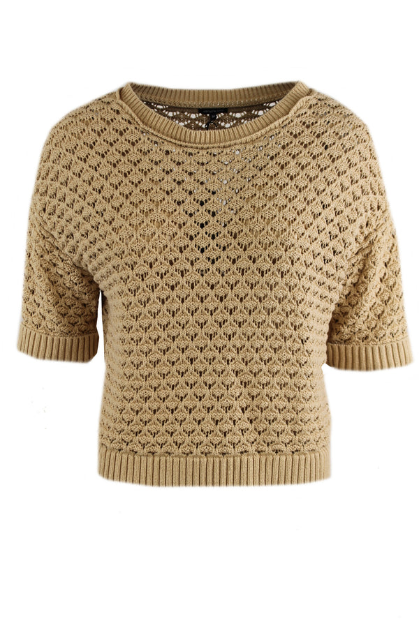 Caroline Biss trui verkrijgbaar in de kleuren beige, roze en wit.
