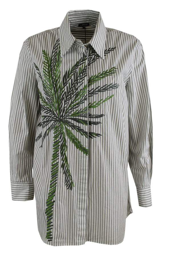 Caroline Biss gestreepte blouse van 100% katoen.