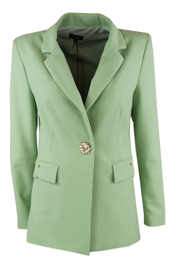 Caroline Biss blazer met een luxe drukknoop.