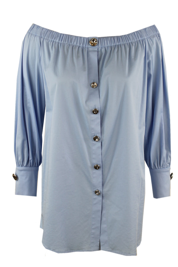 Caroline Biss blouse met een boothals.