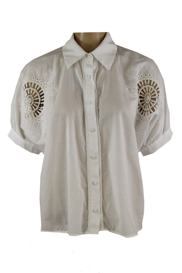 Caroline Biss blouse van 100% katoen.