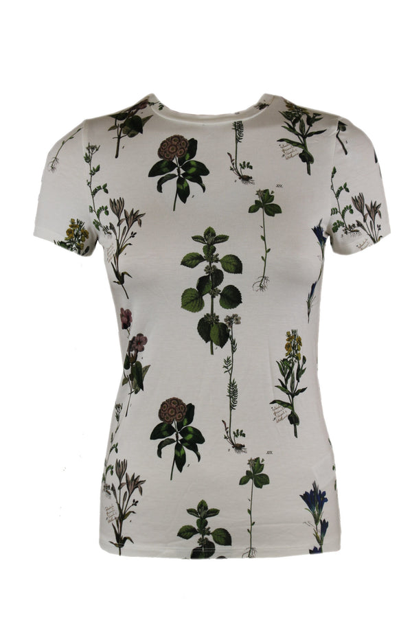 Ted Baker White printed fitted tee.