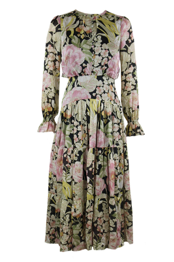 Ted Baker Button up tiered midi dress.